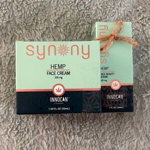 Synony Face Cream and Serum NWT